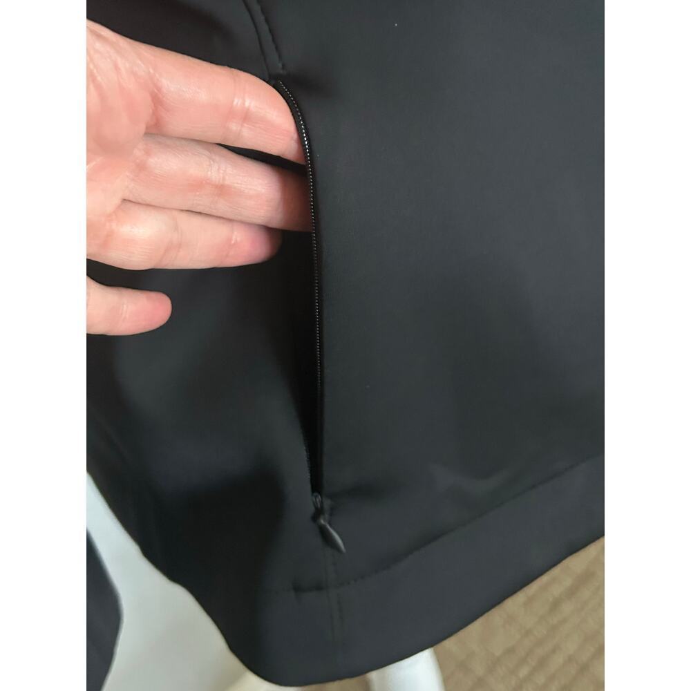 M.M. Lafleur women's black scuba stretch one button jacket  blazer size 10 - Picture 3 of 15
